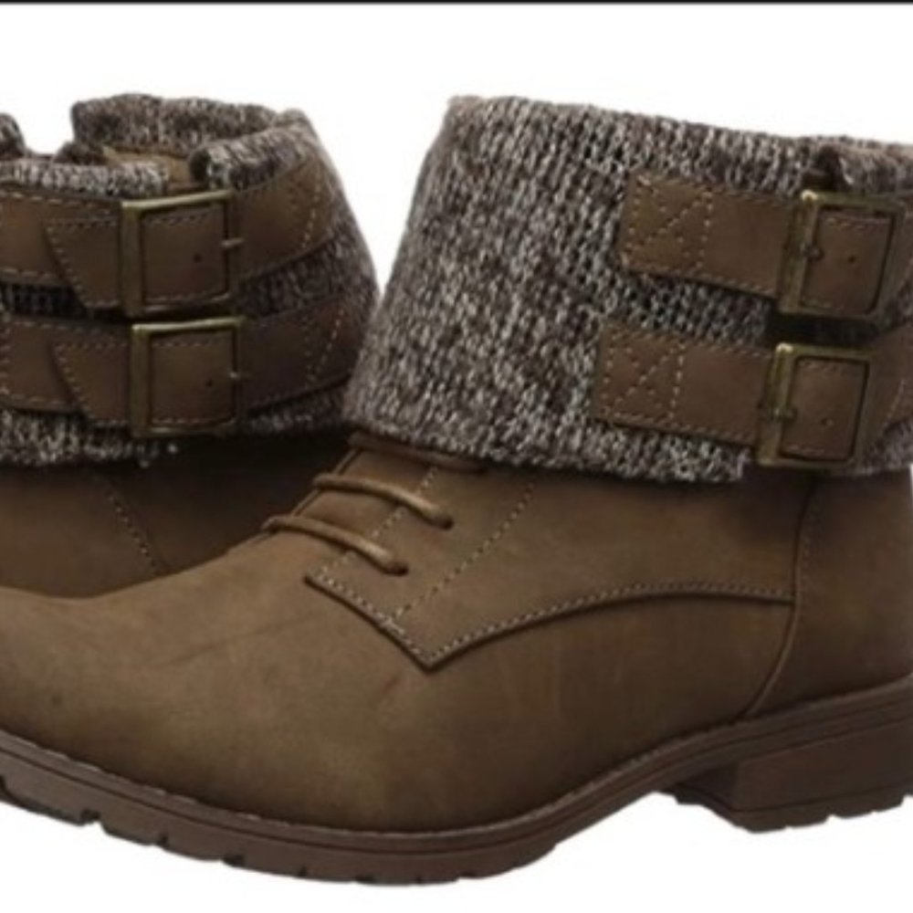 Rocket Dog Brown Babster Cuffed Bootie 7.5